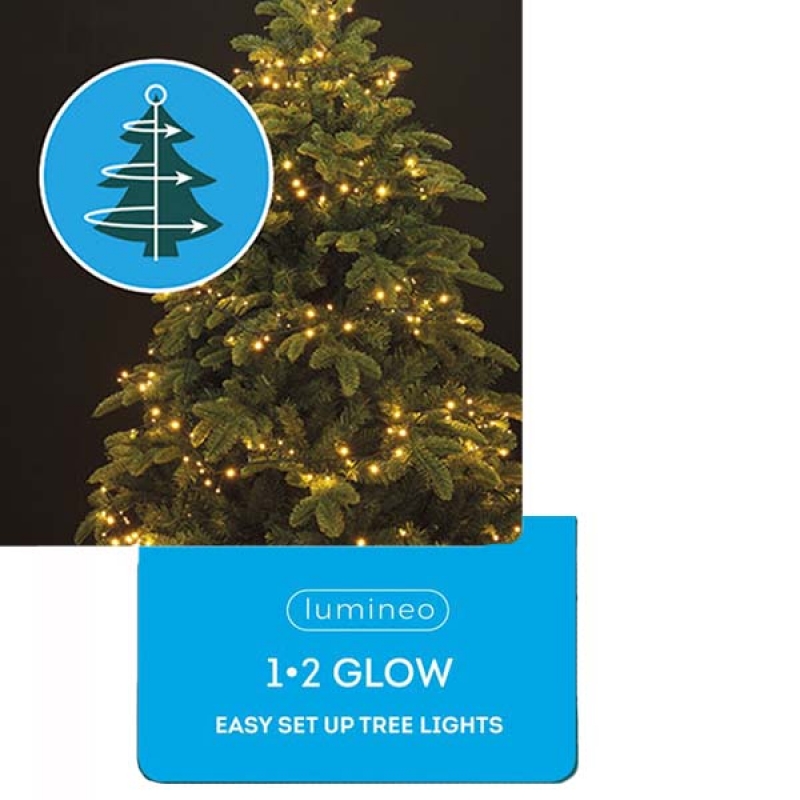 Novogodišnja LED rasveta za jelku 150cm-126L topla bela Lumineo 1-2 Glow 495465