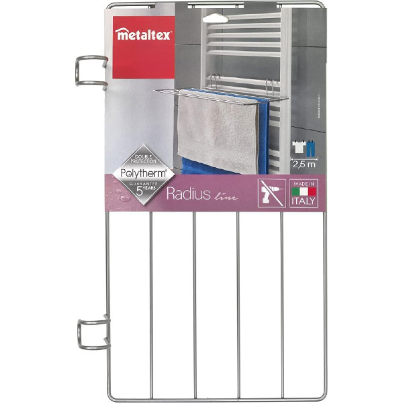 Sušilica za veš Radius metalik srebrna Metaltex 403803 000