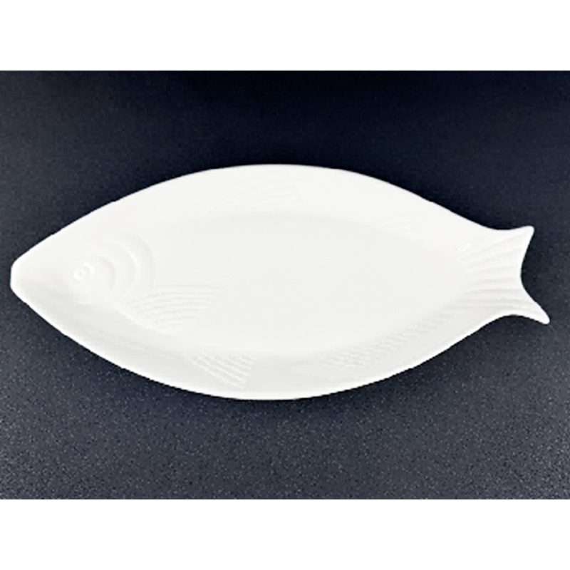 Tanjir keramicki  - riba 250322 39x18cm