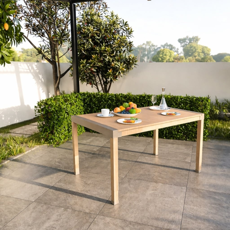 Pravougaoni drveni sto 64 x 100 x 73 cm bež Fixwood Fix-2054